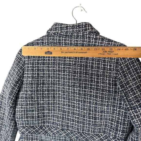 Vintage Y2K Tweed Skirt Suit Lion Button Blazer Mini Set Power Chic XL - Picture 9 of 13